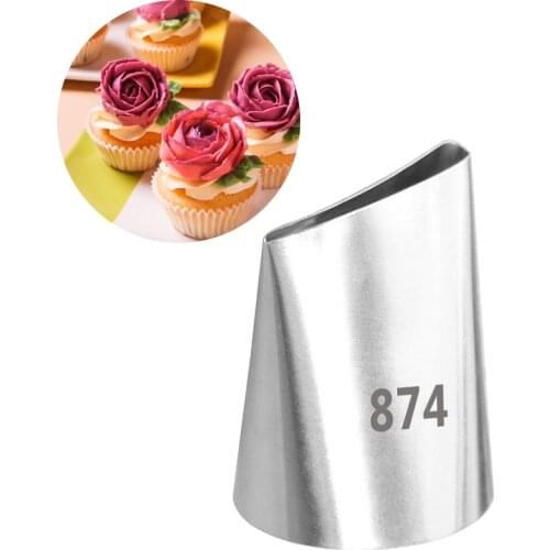 1PCS Large Rose Icing Piping Nozzles For Decorating Cake Baking Cookie Cupcake Piping Nozzle Stainless Steel Pastry Tips #874