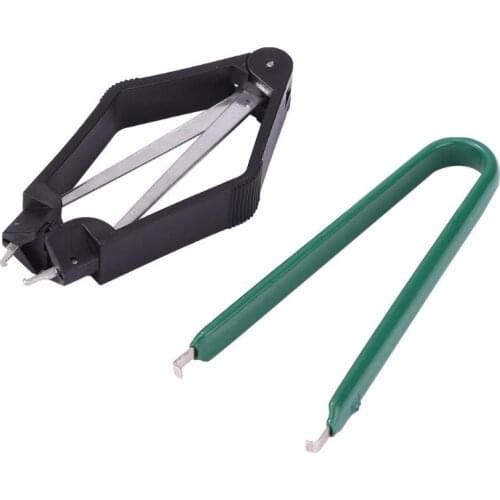2pcs 2 Models CPU Puller Protection IC Extractor U-type Components Puller Clips With a Small Hook Clamp Convenient