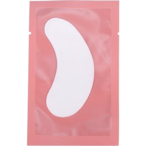50 pairs Eye protection Gel Eyelash Pad patch Lint individual Lashes Extension Eye Mask