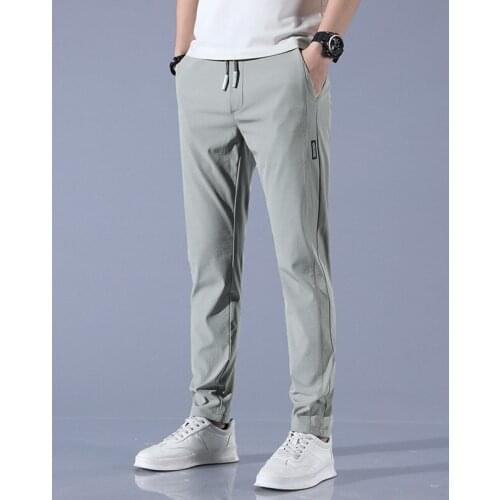 Skinny Mens Pants Casual Jogging Outdoor Cargo Slim Classic Original Clothes Black Fast Dry Trousers Male 28-38