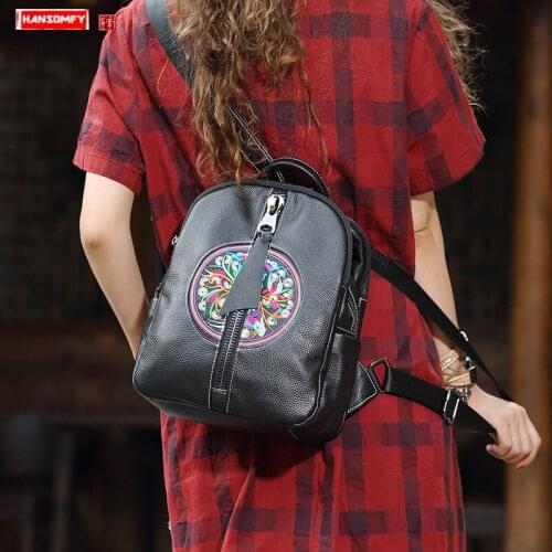 Женские рюкзаки с вышивкой HANSOMFY China At AliExpress