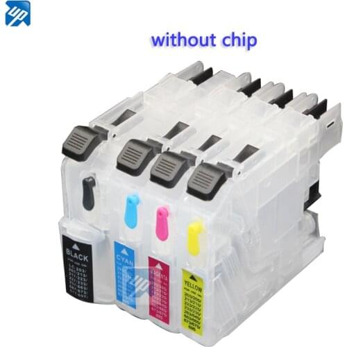 4pcs refillable ink cartridge for brother LC203 LC213/215 LC223/225/227 LC233/235/237 MFC-J4420DW/J4625DW MFC-J5720DW/J5620DW