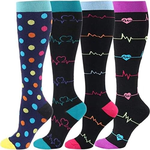 Compression Stockings Varicose Veins Pressure Socks Unisex Outdoor Sport Soccer Fitness Stockings Best Graduated Flight Travels