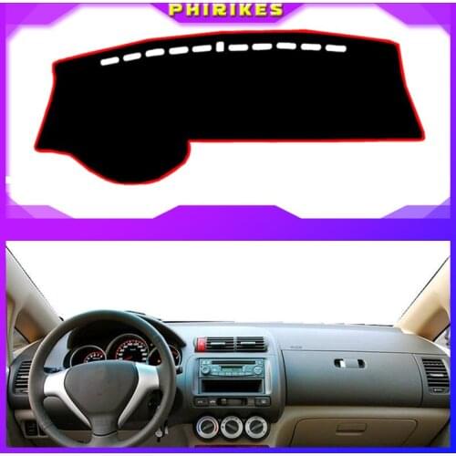 For Honda Fit Jazz 2004-2007 Dashboard Cover Mat Dash Pad Anti-UV Sun Shade Auto Instrument Cover Carpet Car Styling Accessories