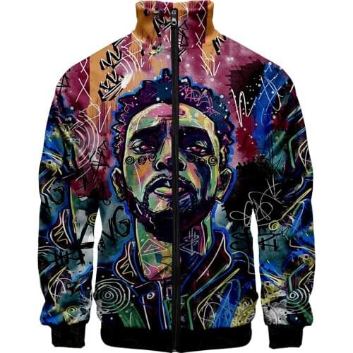 Bomber Jacket Men Hoodie Rip Chadwick Boseman print Hoodies stand collar zipper swithout pattern special men women sweatshirt