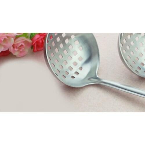 Hot pot spoon colander stainless steel soup spoon colander Chinese hot pot 7 points spoon/leakage factory wholesale