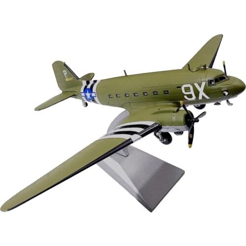 1:100 Scale U.S. C47 Transport Model Airplane Kit D Day 75th Collection