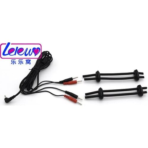 Male Electro Shock Penis Rings Electric Shock Cock Ring Penis Electrical Stimulator Delay Lock Fine Ring Sex Toy