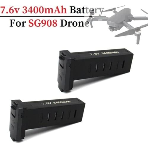 Original For sg908 GPS Drone Battery 7.6V 3400mAh Battery Brushless Quadcopter Drones Spare accessories 2Pcs/Set
