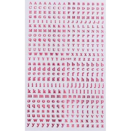 Decal Waterproof Back Glue Colorful DIY Nail Art Decorations 26 Alphabets Nails Sticker Polish Letter Nail Nail Decal