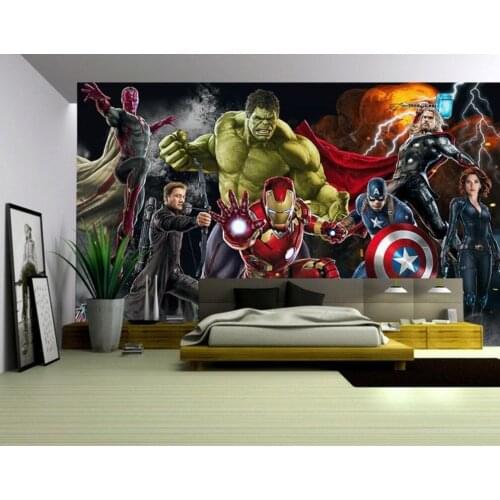 Custom 3D wallpaper mural cartoon childrens room boy bedroom decoration painting background wall