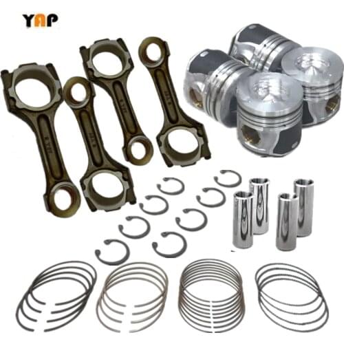 STD Engine Piston,Piston Ring Set connecting rod FOR FitHYUNDAI D4EA SANTAFE TUCSON TRAJET 2.0L 2.0CRDI L4 16V 83MM 23410-27920