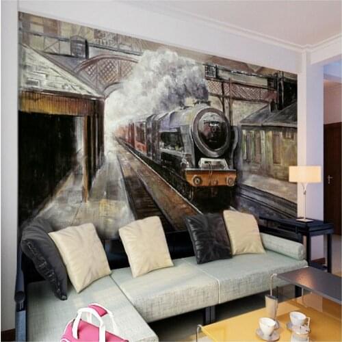 Drop Shipping Custom Photo Wallpaper Custom Personality Mural TV Background Wall London Red Phone Pavilion Entrance Wallpaper