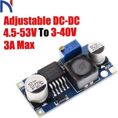 LM2596HVS DC-DC Adjustable Step Down Buck Converter Power Module 4.5-50V To 3-35V DC to DC