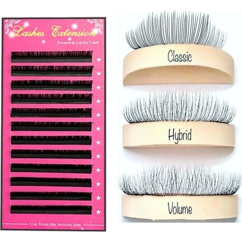 LUCKY LASH False Mink Individual Eyelash Extension,Premium Lashes Extension Silk Mink Eyelash Extension Cilia Makeup Tools