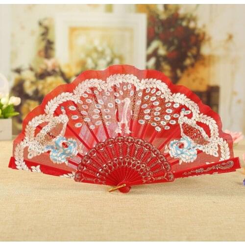 Handheld fans Lace Female Folding Fan And Fan Sub-elegant And Elegant Chinese Style 2020