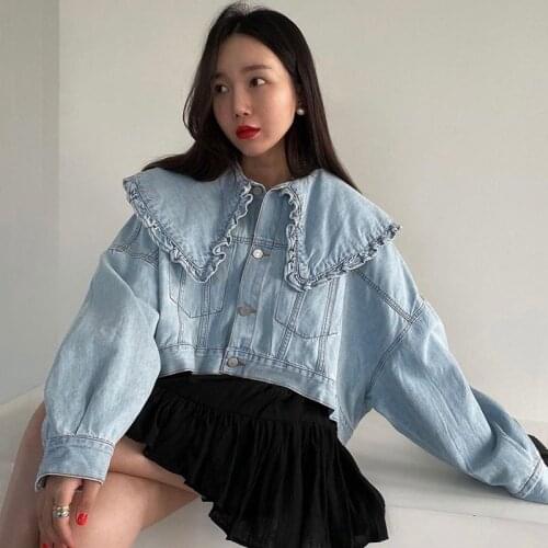 Sannian Womens Denim Jackets