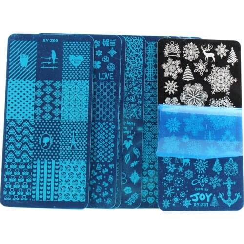 1PC Butterfly Steel Nail Stamping Plate Flower Leaf Jewelry Image Geometric Polish Stencil Nail Art Template