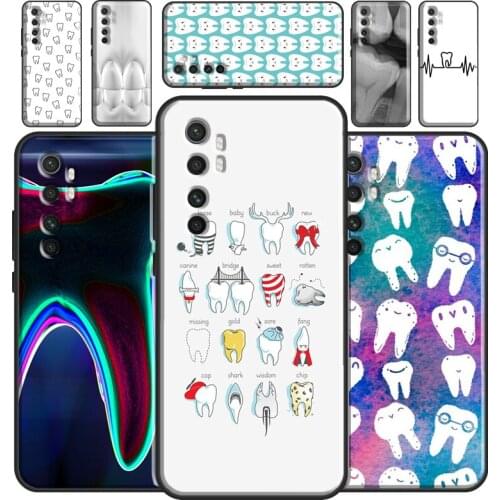 Dentist Dental Dent Tooth Case For Xiaomi Mi 11 Lite Ultra 9 10 9T 10T Pro A3 POCO F3 F1 F2 M3 X3 Pro Bumper Cover