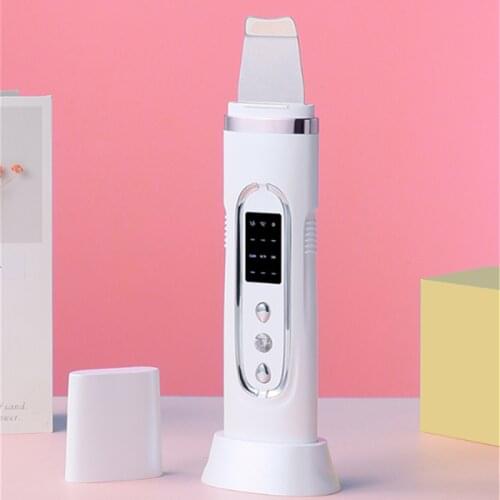 Ultrasonic Vibration Skin Scrubber Reduce Wrinkles Blackhead Remover Deep Face Cleaning Facial Lifting Peeling Tool