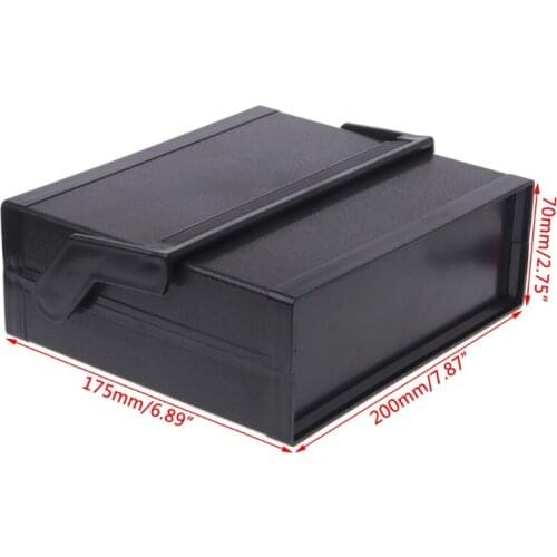 P15D Waterproof Plastic Electronic Enclosure Project Box Black 200x175x70mm