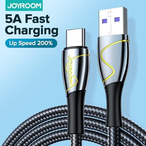 JOYROOM 5A 3A USB Type C Cable Quick Charging For Android Phone Charger Type-C To USB Data Cord For Huawei Samsung Xiaomi Redmi