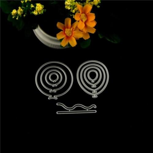 1 Set DIY Balloon Metal Cutting Dies 3D Cute Scrapbooking Carbon Craft Die Photo Invitation Cards Decoration New Arrival