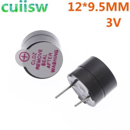 10pcs 3v Active Buzzer Magnetic Long Continous Beep Tone Alarm Ringer 12mm MINI Active Piezo Buzzers Fit For Computers Printers