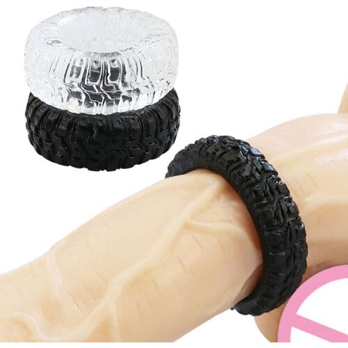 2pcs Silicone Cock Rings Delay Ejaculation Male Penis Ring Cockring Adult Games Erotic Sex Toys For Man Couples SM Sex Products