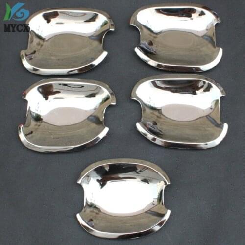 2008 ABS chrome design Prado 120 accessories plate door handle insert bowl trim fit FOR toyota Prado FJ120 FJ 120 2003 2004-2009