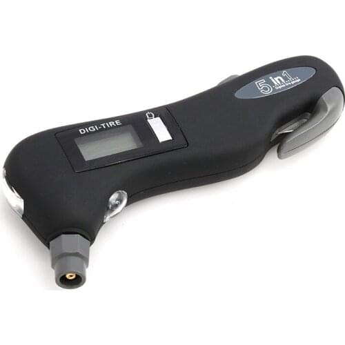 5 in 1 Multifunctional Digital Tyre Pressure Gauge with Safety Hammer for Automotive kl12