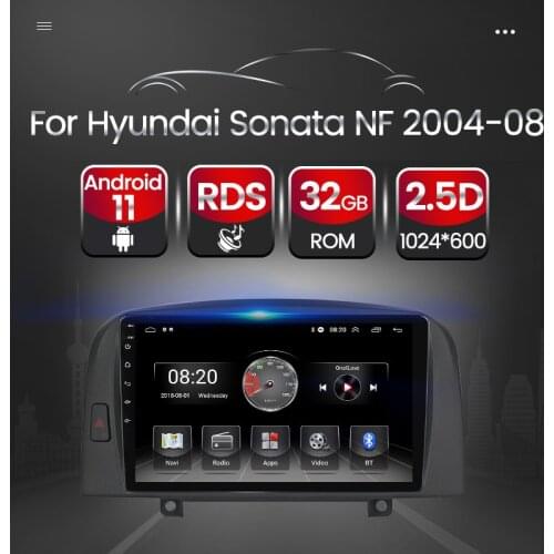 Car Radio Player Android For Hyundai Sonata NF 2004-2007 2008 Multimedia GPS FM/AM 2.5D SWC Mirror Navigation BT No Dvd 2 DIN
