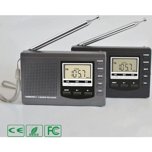 Digital Display Portable FM AM Shortwave Multi-band English Listening Test Sports Digital Display Radio