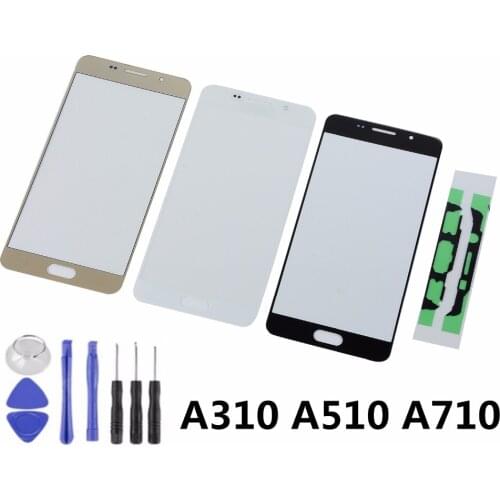 For Samsung A3 A5 A7 2016 A310 A310F A510 A510F A710 A710F Touch Screen Sensor LCD Display Digitizer Glass with Adhesive+Tools
