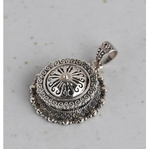 FNJ 925 Silver Pendant for Jewelry Making Original Pure S925 Sterling Silver Pendants Garwu Box Women