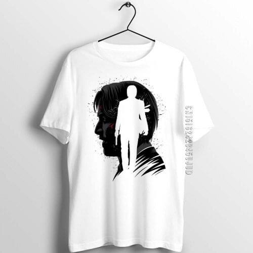 Unix T Shirt Men Guys John Wick Printed Art Artwork Male Cotton Graphic Designer T-shirts Adult Summer Clothes