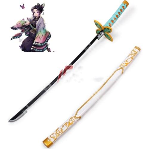 Demon Slayer Kimetsu noYaiba Shinobu Kocho Sword PVC Cosplay Prop Refined Edition party Game outfit for adults
