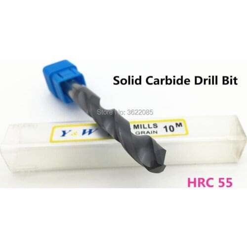 KLOT HRC55 Altin Black Oxide Solid Carbide Twist Drill Bit 12.1-25mm 2-Flute