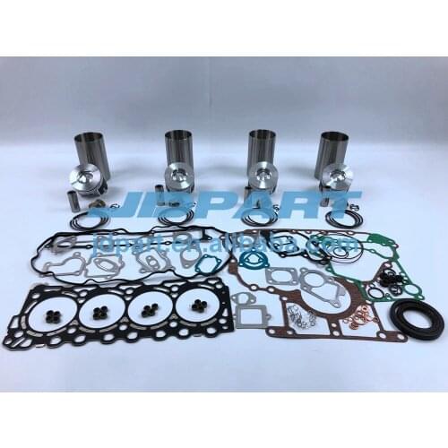 V3307 Overhaul Kit: Piston Piston Ring Full Cylinder Head Gasket Kit For Kubota KX183-3 Excavator V3307T Engine