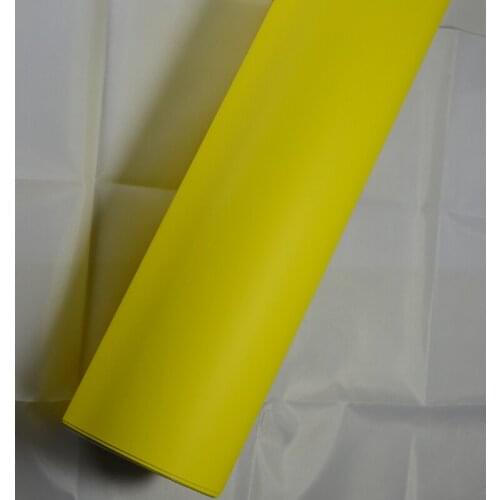 Matt Car Body Film custom vinyl wrap vinyl auto with Air Bubble 1.52x30m/roll Lemon yellow