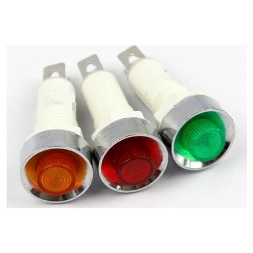 Mini indicator lamp neon bulbs NHC-10 Pilot Light 10mm lamp 12V 24V 220V