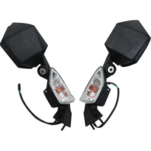 Side Rear View Mirrors Turn Signal For Kawasaki Ninja ZX10R 08-10 ZX6R 05-08 07