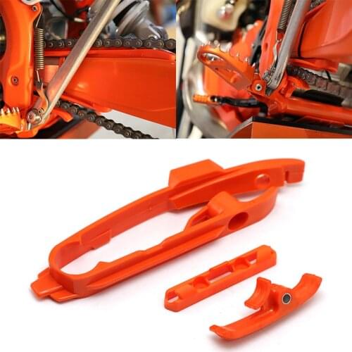 Motorcycle Chain Guide Slider Swingarm and Brake Hose Clamp For KTM SX SXF 125 150 200 250 350 450 525 2011 2012 2013 2014 2015