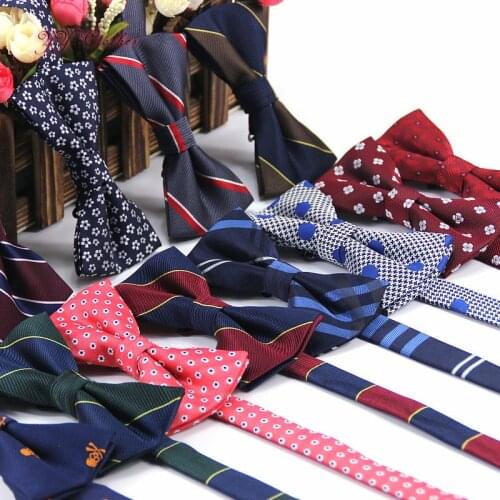 Newest Polyester Mens Bow Tie Brand Classic Dot Tie Bowtie For Men Leisure Business Shirts Bowknot Bow Tie Cravats Accessories