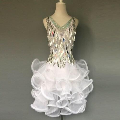 New style latin dance costume sexy stones sequins latin dance dress for women latin dance competition dresses A38 S-4XL