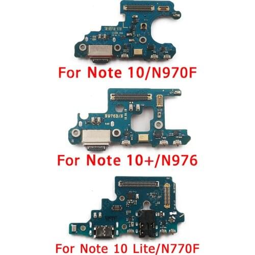 Original Charging Port For Samsung Galaxy Note 10 Plus Lite Charge Board USB Connector PCB Socket Replacement Repair Spare Parts