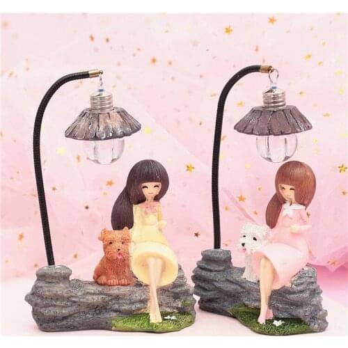 Resin Night Light Home Decoration Accessories Bedroom Bedside Ornament