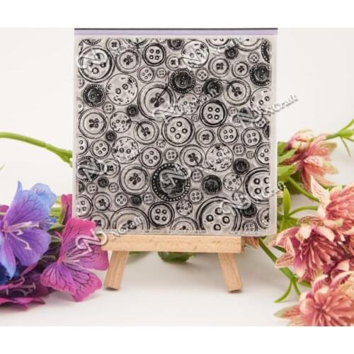 Button Transparent Clear Silicone Stamp/Seal for DIY scrapbooking/photo album Decorative clear stamp sheets/C5402