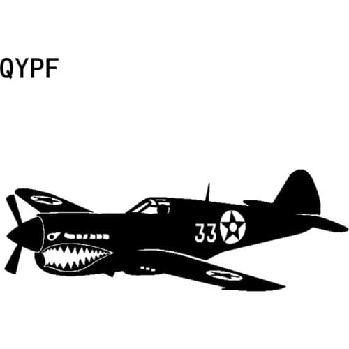 QYPF 18.6cm*6.6cm Novel Trend Show Ones Teeth Control Single Driver Plane Vinyl Car Sticker Decal New Pattern C18-0730