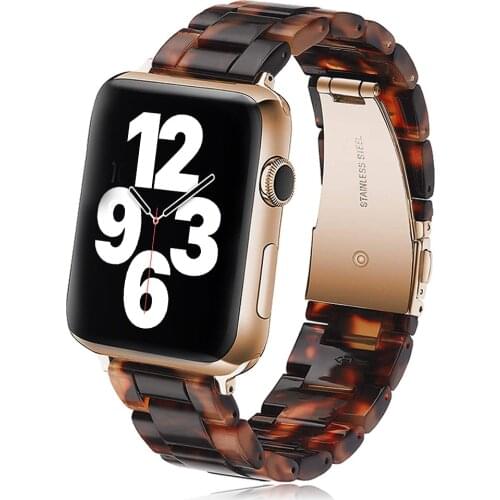 Resin bracelet for apple watch 5 band 44mm iwatch 42mm Series 5 4 3 2 1 strap Wrist Accessories loop 40mm Watchband Replacement